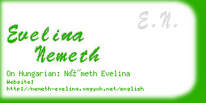 evelina nemeth business card